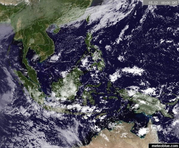 Se Asia Satellite Weather Map Weather maps   Southeast Asia   meteoblue