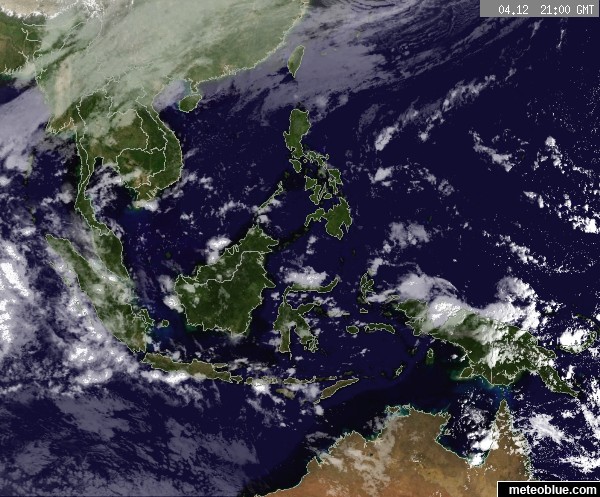 Se Asia Satellite Weather Map Weather maps   Southeast Asia   meteoblue