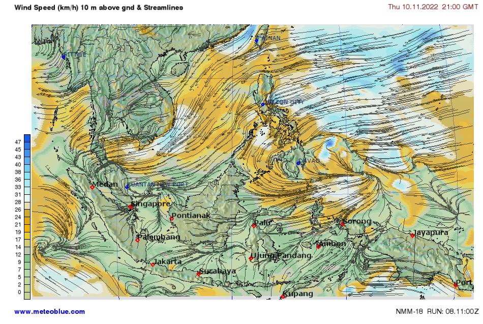 Weather Maps Southeast Asia Meteoblue