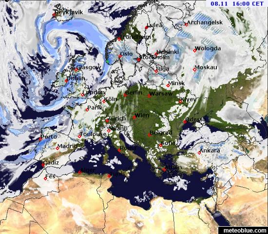 meteo mapa evropa Meteorološke mape   Evropa   meteoblue meteo mapa evropa