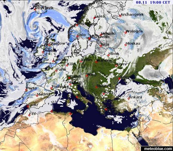 Weather Maps Europe Meteoblue