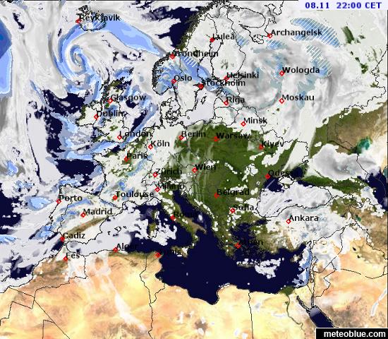 Weather Maps Europe Meteoblue