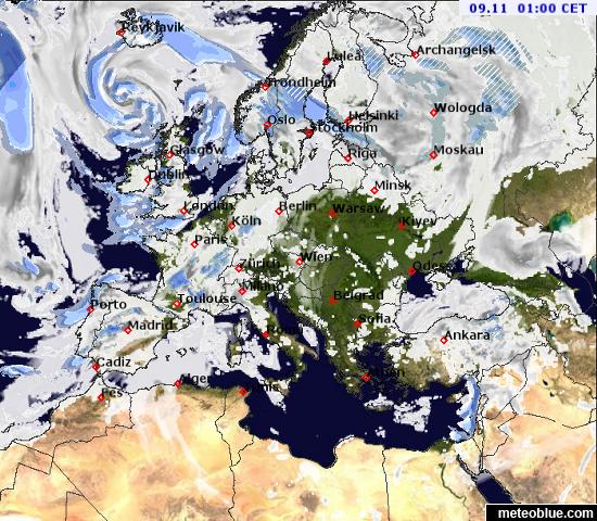 Hărţi Meteo Europa Meteoblue