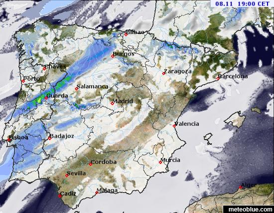 Wetterkarten Spanien Und Portugal Meteoblue